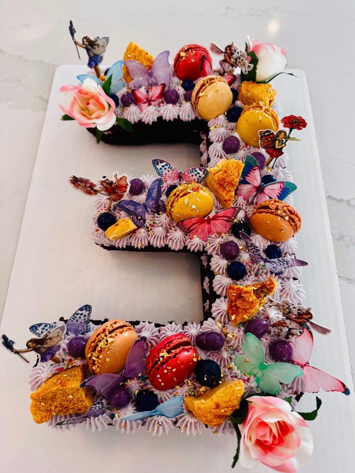 Chocolate Number Cake — decoration idea 2